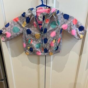 Baby gap 12-18m rainbow Polka Dot rain Jacket
